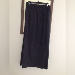 Marc ware black linen straight skirt size medium